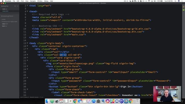 63. Bootstrap 4 Grids | Finishing Mobile Compatibility - Full stack web development Tutorial Course смотреть онлайн