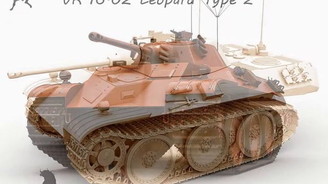 3D Model VK 1602 Leopard Type 2 at 3DExport.com смотреть онлайн
