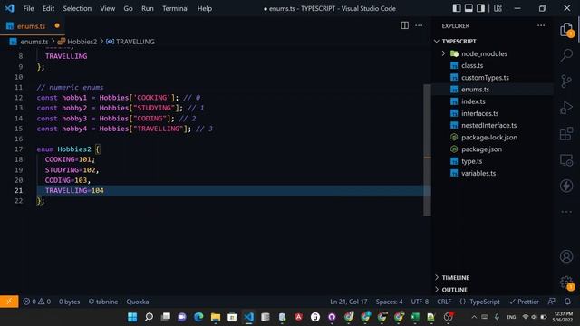 enums in Typescript | Explained in Hindi смотреть онлайн