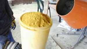 Тротуарная плитка своими руками жёлтая