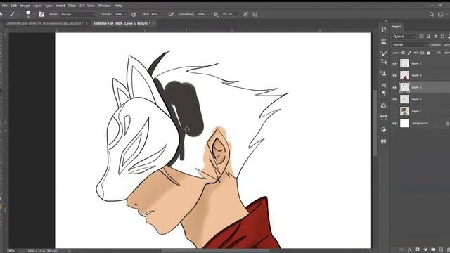 Mask Boy | SPEED ART (Photoshop) смотреть онлайн