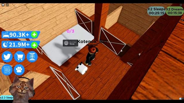 Играем в Симулятор Сна Роблокс Sleeping Simulator Roblox смотреть онлайн