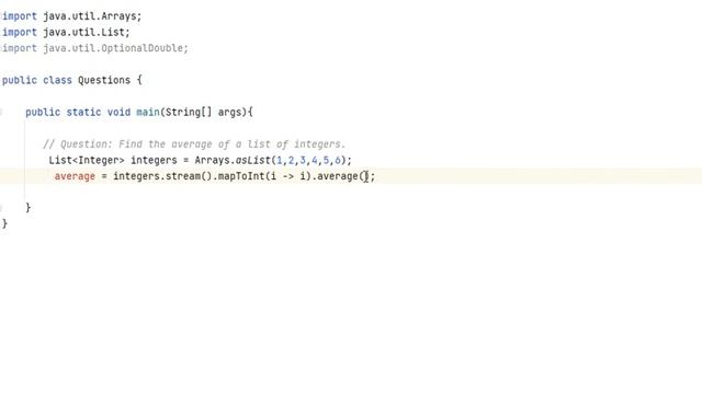 Java Stream API:Find the average of a list of integers смотреть онлайн