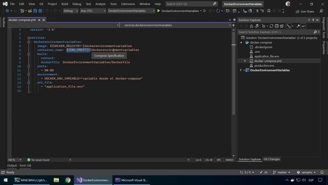 Variables de entorno con docker-compose y .Net смотреть онлайн