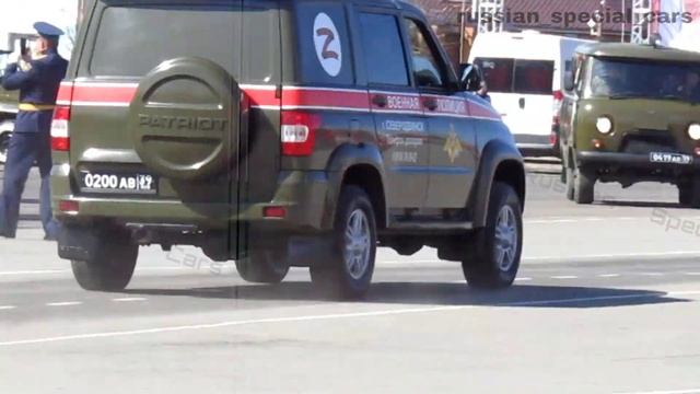 RUSSIAN ARMY | Two UAZ Patriot Military Police + Ford Focus Military Automobile Inspection | lights смотреть онлайн
