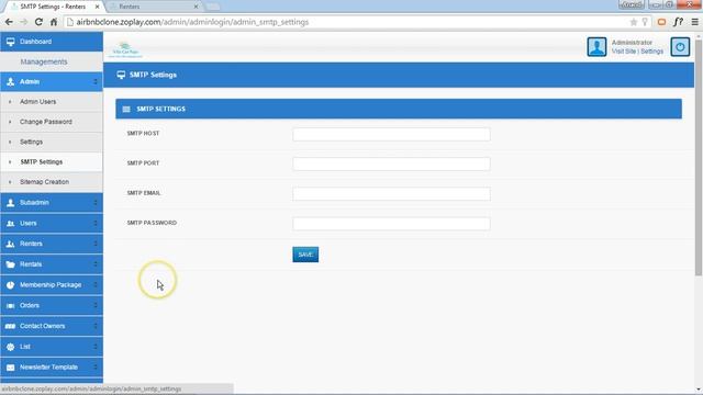 Renters Script by Zoplay - Advanced SMTP Settings смотреть онлайн