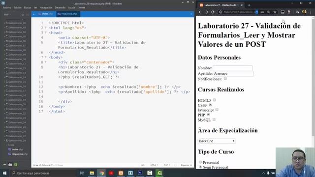 Video 28 Validando Formularios con PHP Leer y Mostrar Valores de un GET смотреть онлайн