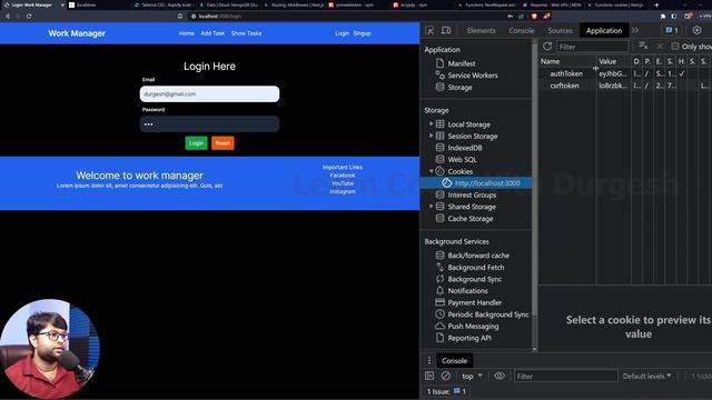 Ep.24?Login from browser step by step | NextJS Tutorial Series смотреть онлайн