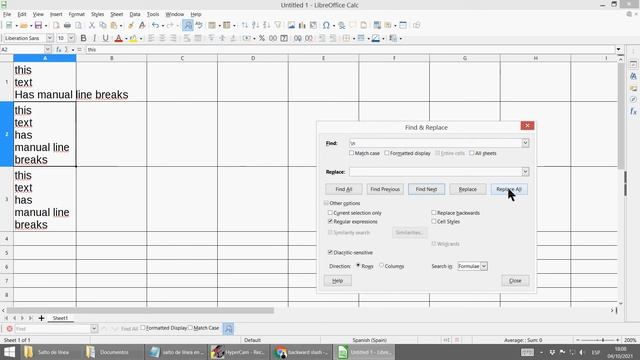 How to remove line breaks in LibreOffice Calc. Also OpenOffice. смотреть онлайн