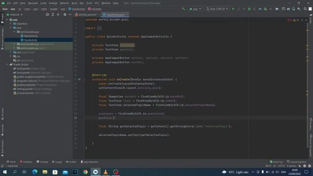 Приложение Викторина на Java в Android Studio. Урок 12. Добавляем java код. смотреть онлайн