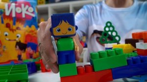 РАСПАКОВКА БОЛЬШОЙ Конструктор ЙОКО и его ДРУЗЬЯ - ПАРОВОЗИК и КАРУСЕЛЬ - Поиграйка с Егором