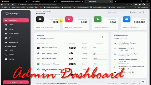 Landing page builder and Admin dashboard design in HTML, CSS, BOOTSTRAP смотреть онлайн