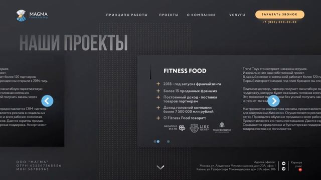 Дизайн лендинга для компании франчайзинга смотреть онлайн