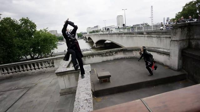 Assassin's Creed Syndicate Meets Parkour in Real Life! in 4K! смотреть онлайн