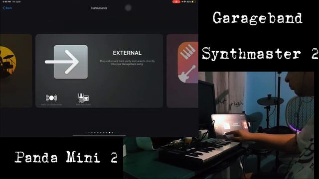 Producing a song using Worlde Panda Mini 2 and Synthmaster 2 through Garageband (EP1) смотреть онлайн