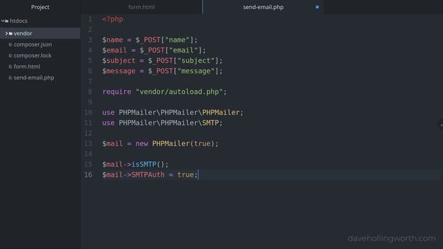 Send email with PHP | Create a Working Contact Form Using PHP смотреть онлайн