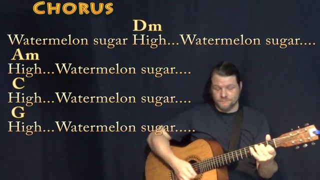 Watermelon Sugar (Harry Styles) Guitar Lesson Chord Chart with Chords/Lyrics смотреть онлайн