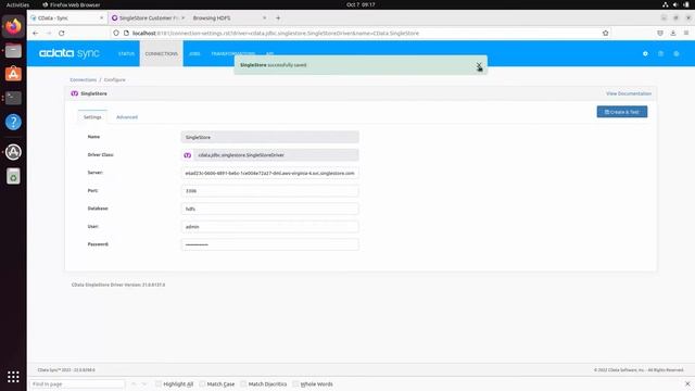 CData Sync: Replicating Hadoop (HDFS) to SingleStore смотреть онлайн