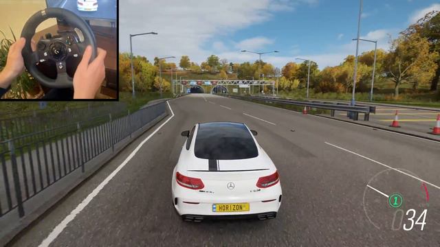 Mercedes-Benz C 63 AMG | Forza Horizon 4 | Logitech g29 gameplay смотреть онлайн