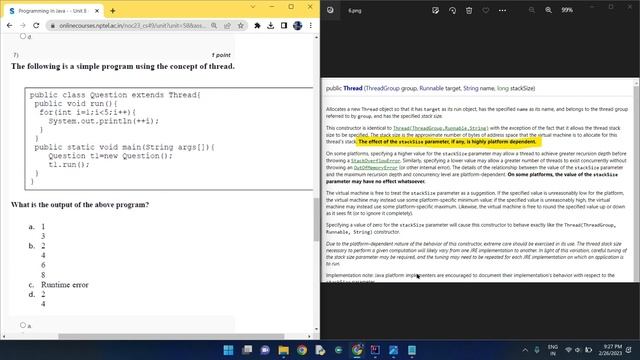 NPTEL Programming in Java Week 6 Quiz answers with detailed proof of each answer смотреть онлайн
