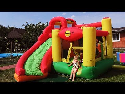 ✿ Hello Kitty на БАТУТЕ Хелло Китти Toys for Girls Игры Для Девочек Hello Kitty Kids trampoline