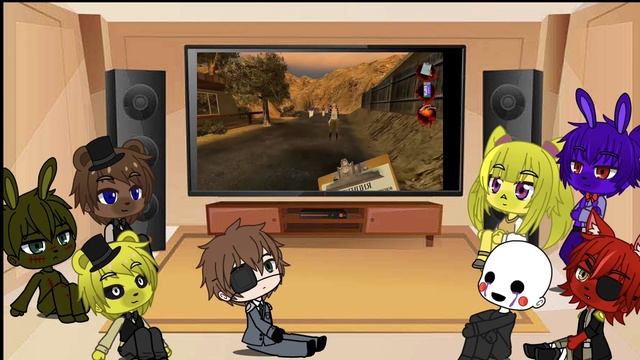 Gacha Club| Реакция аниматроников из ФНАФ на Мармока(уже третий раз)