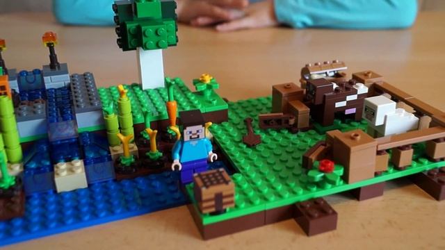 LEGO Minecraft 21114 Конструктор Лего Майнкрафт Ферма смотреть онлайн