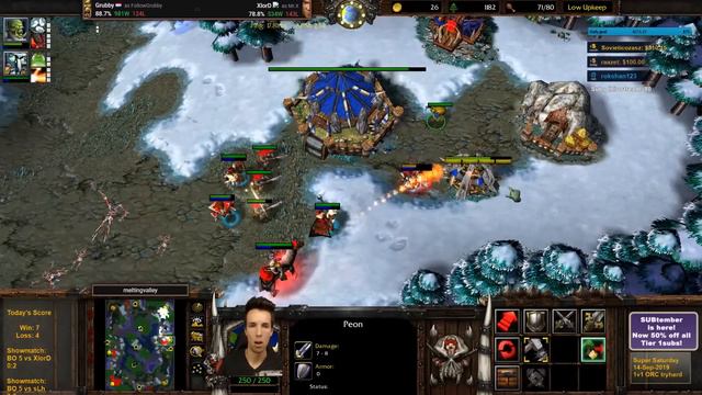 GRUBBY Vs XlorD | SUPER CLASH | Warcraft 3 TFT