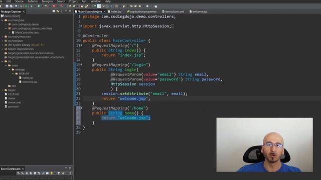 Java Spring - POST and redirecting смотреть онлайн