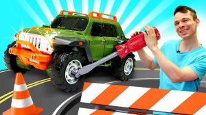 ТОБОТЫ игры гонки онлайн! - Фёдор ремонтирует Машинки Трансформеры. Видео игрушки для мальчиков