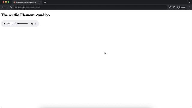 How to Add Audio - HTML Tutorial | audio tag смотреть онлайн