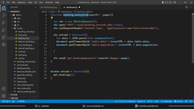 25 - Hotel Booking Website using PHP and MySQL | Admin Dashboard смотреть онлайн