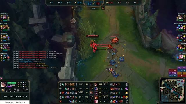 Samira Top vs Irelia - EUW Master Patch 12.8 смотреть онлайн