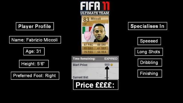 Fifa 11 Ultimate Team: Amazing Cheap Players | Part 3 | Fabrizio Miccoli смотреть онлайн