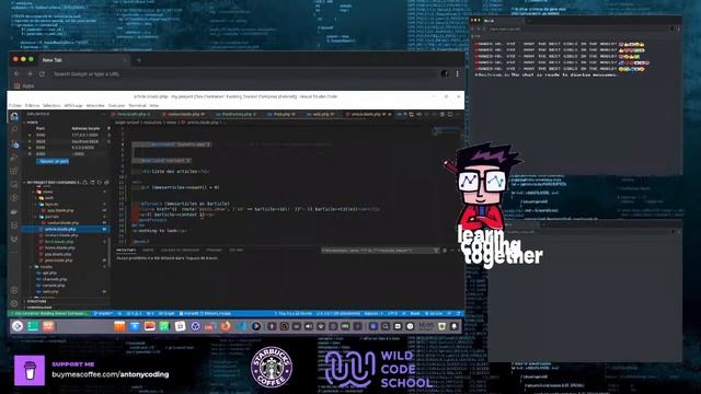 [learn coding together]Laravel into container docker by nord coders in french #2 смотреть онлайн