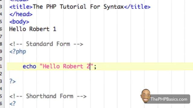 Tutorial 2 - PHP Syntax смотреть онлайн