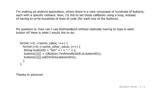 Android : Android: Using findViewById() with a string / in a loop смотреть онлайн