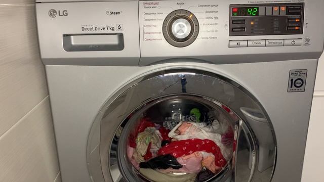 Стирка детского белья на Lg деликатная 40 800 без складок интенсивная