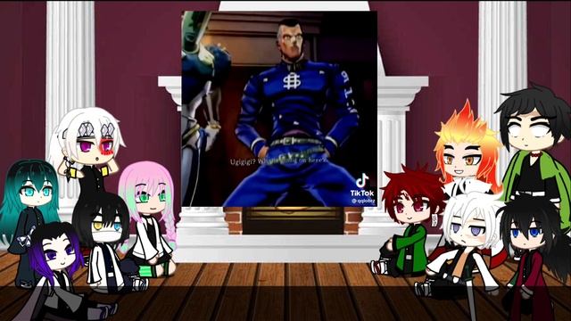 Hashiras react to JJBA // READ DESC // Smol Yeager // смотреть онлайн