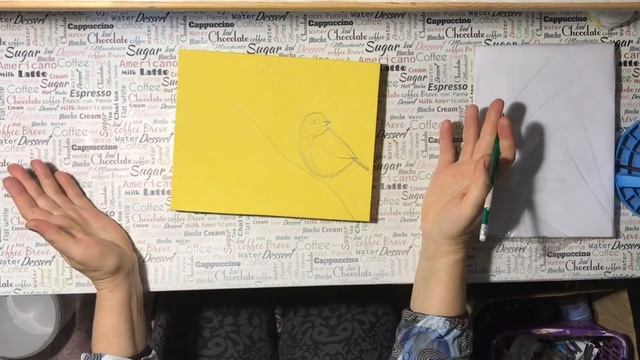 Нарисовать ПТИЧКУ Синичку МАСТИХИНОМ 1 часть смотреть онлайн