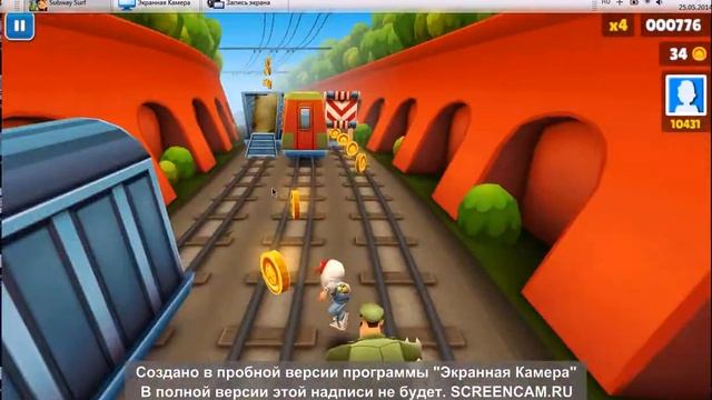 Давай играть в Subwey Surf на Компьютере!!! смотреть онлайн