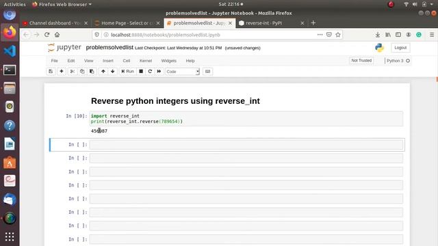 Reverse python integers using reverse_int смотреть онлайн