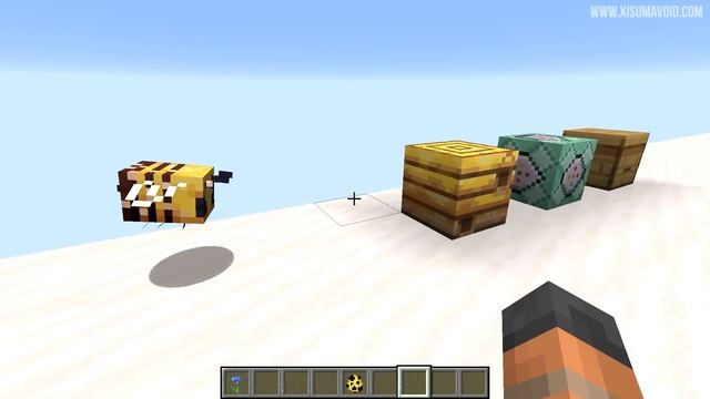 Minecraft 1.15 Snapshot 19w34a Bees In Minecraft! Bee Nest, Hive, Honeycomb & Honey! смотреть онлайн