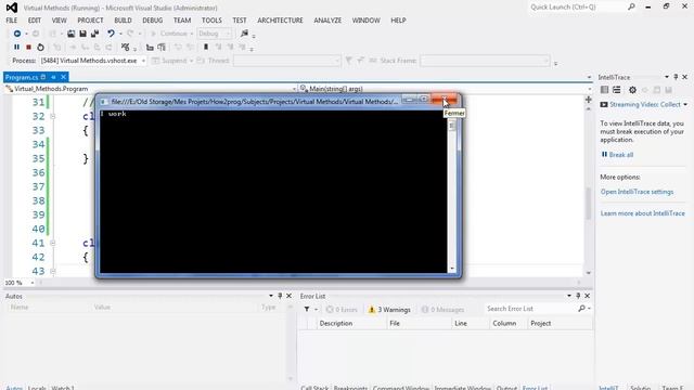 24. البرمجة الكائنية OOP - الدوال الوهمية Virtual Methods وإعادة التعريف Overriding смотреть онлайн