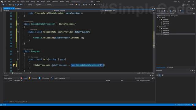 №97. C#. Интерфейсы смотреть онлайн