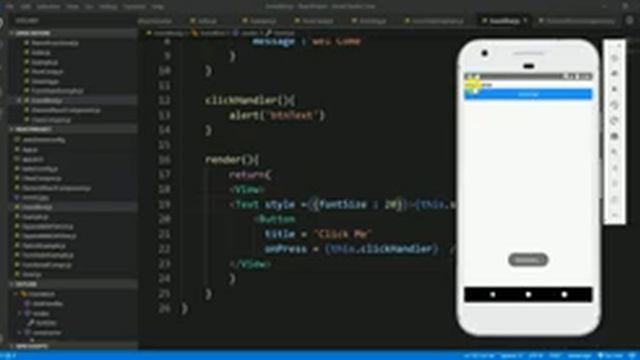 React Native | Part 10 | Event Handler and Binding on ReactNative In Hindi смотреть онлайн