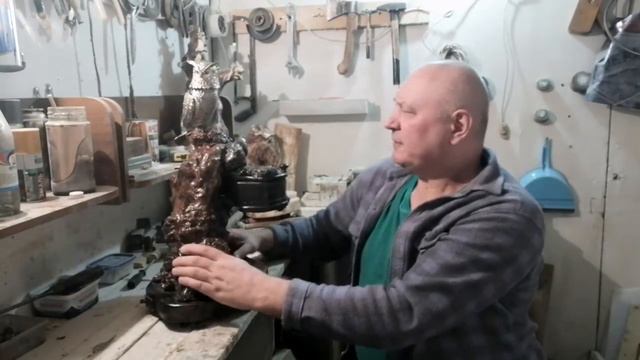 Резьба по дереву . Корнепластика . Музыкальная шкатулка - автомат . смотреть онлайн