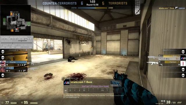 Counter strike Global Offensive - T-Bass - Cache Rotate Clutch смотреть онлайн