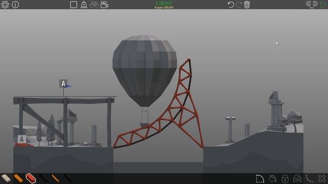 Poly Bridge 4-3 Nice Landing смотреть онлайн