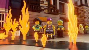 Impossible flaming sky jump | LEGO City – No Limits